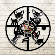 Load image into Gallery viewer, Chihuahua Dog Wall Clock