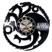 Load image into Gallery viewer, Fire Blood Game of Thrones Theme Wall Clock