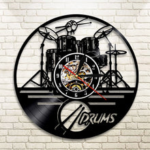 Load image into Gallery viewer, Guitar Drums  Wall Clock