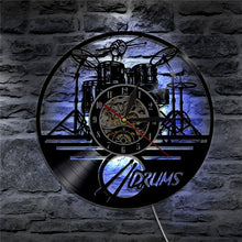 Load image into Gallery viewer, Guitar Drums  Wall Clock