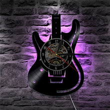 Load image into Gallery viewer, Guitar Wall Clock