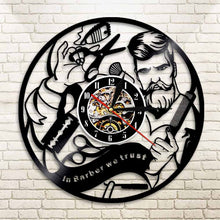 Load image into Gallery viewer, Barber Shop Wall Clock