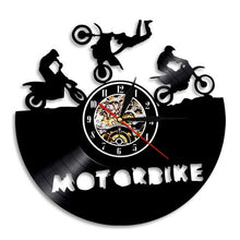Load image into Gallery viewer, Motorbike Silhouette Wall Clock