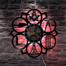 Load image into Gallery viewer, Masonic Wall Clock