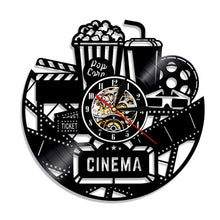 Load image into Gallery viewer, Cinema Movie Ticket  Wall Clock