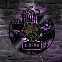 Load image into Gallery viewer, Cinema Movie Ticket  Wall Clock