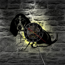Load image into Gallery viewer, Basset Hound Wall Clock