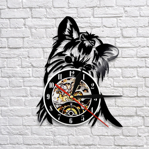 Yorkshire Terrier Dog Wall Clock