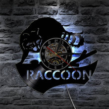 Load image into Gallery viewer, Raccoon Fox  Wall Clock