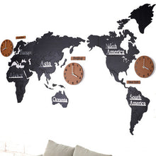 Load image into Gallery viewer, Large World Map Wall Clock