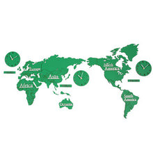 Load image into Gallery viewer, Large World Map Wall Clock