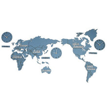 Load image into Gallery viewer, Large World Map Wall Clock