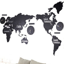 Load image into Gallery viewer, Large World Map Wall Clock