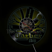 Load image into Gallery viewer, Barber Shop Wall Clock