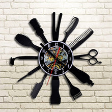 Load image into Gallery viewer, Barber Shop Wall Clock