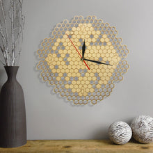 Load image into Gallery viewer, Honeycomb Wall Clock