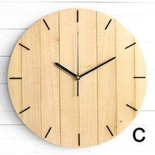Load image into Gallery viewer, Slient Wooden Wall Clock